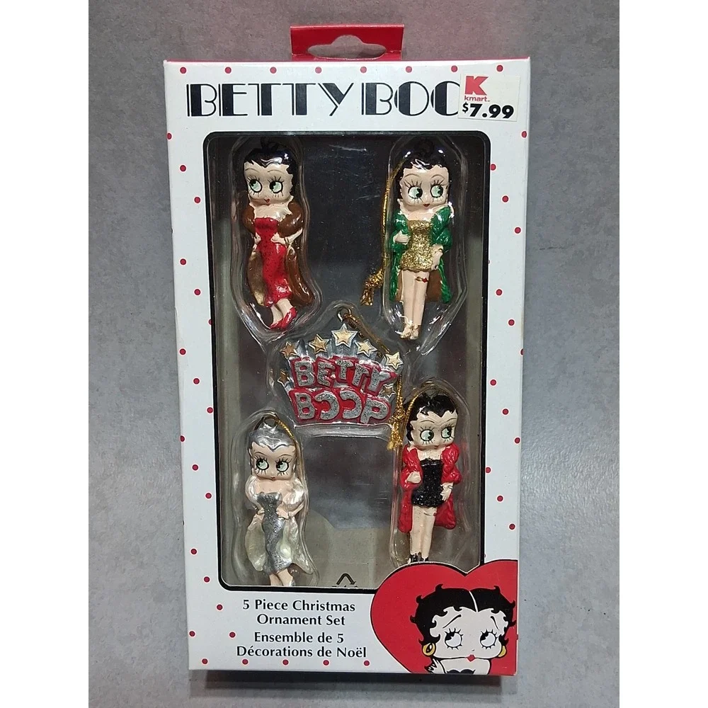Kurt Adler • Betty Boop 5 pc. Mini Ornament Set • 2008 New